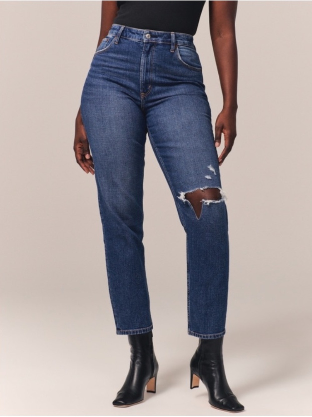 Abercrombie Curve Love High Rise Mom Jean